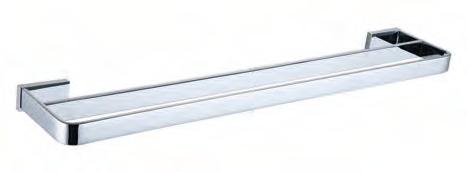 600MM TOWEL BAR AX39 square style conceal fix - 600mm brass - chrome pl.