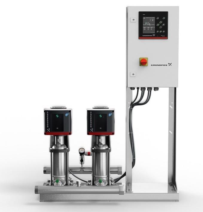 Products Marine Skids Compact Potable water hydrophore skid VFD controlled pumps & PLC panel optimises vessel capacity to just 300/600 litres.