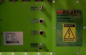 GreenBattery electric energy storage GreenBattery Main BMS speciﬁcation GreenBattery Main BMS operator panel Electric connections