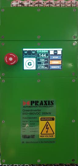 GreenInverter high power inverter GreenInverter GreenInverter is designed to be installed close to the device to be controlled for distributed DC Bus applications.
