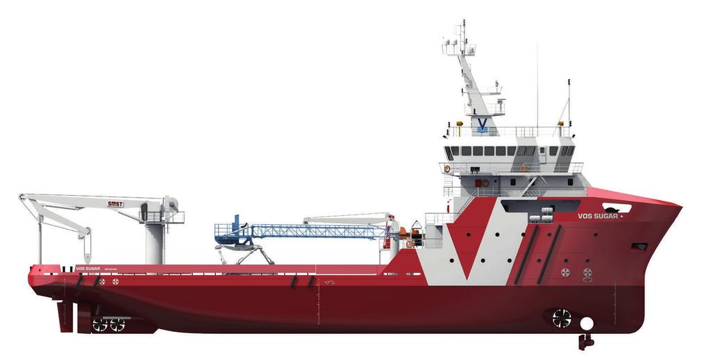 SUBSEA-SUPPORT VESSEL VOS SUGAR / VOS STAR BENEFITS Leaders in Safety Hotel-type comfort and service: 49 beds Client entertainment systems Extensive client email and data-communication facilities 24