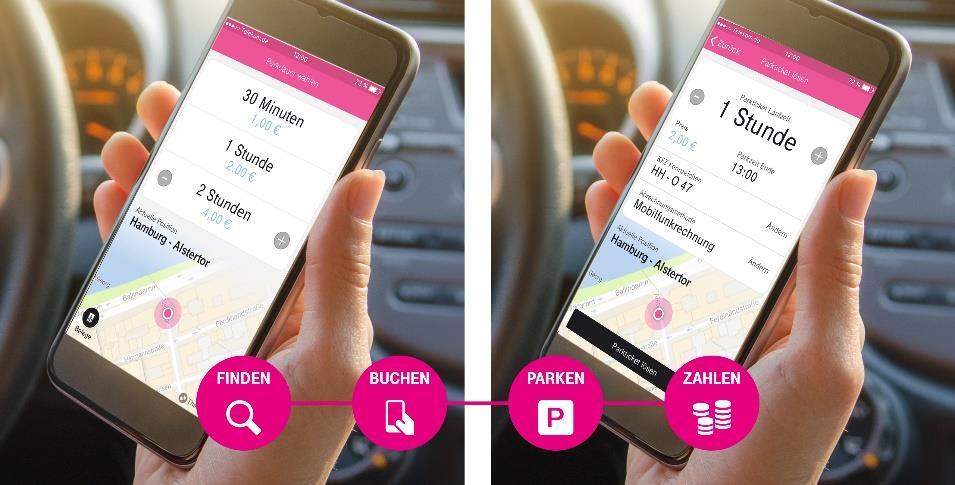 innovative parking app Reduction of search time for