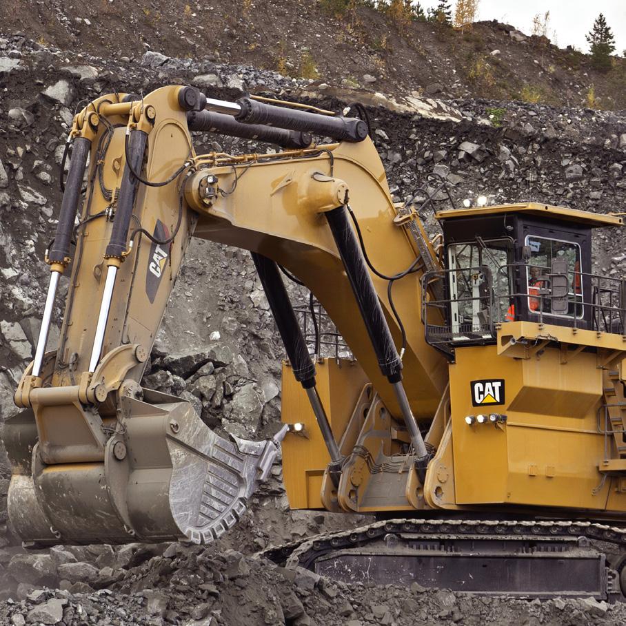 Cat 6030/6030 FS Hydraulic Shovel Specifications General Data Operating weight (with C27 engine) Face Shovel 287 tonnes 316 tons Backhoe 290 tonnes 319 tons Engine output SAE J 199 Cat C27 1 140 kw