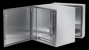 tainless steel enclosures made from Type 304 stainless steel Window made of.25-in.
