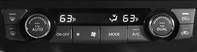 3 9 4 5 6 7 8 0 AUTOMATIC CLIMATE CONTROLS (if so equipped) AUTO BUTTON/DRIVER S SIDE TEMPERATURE CONTROL DIAL The automatic mode may be used year-round.