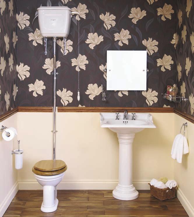 2868 Victorian Four Piece Suite with High Level WC Also available with Low Level