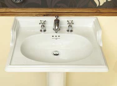 Victorian chinaware makes it the ideal choice for smaller bathrooms, en suites