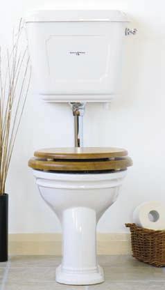 True to the era, there is a choice of high or low level cistern.