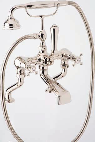 3000/1 Deck mounted bath-shower mixer with handshower and lever handles Also available: 3005