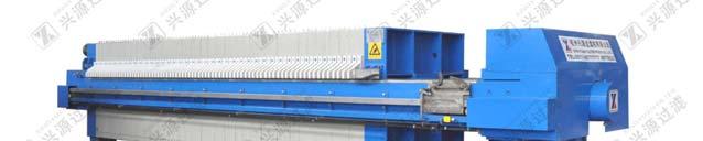Chamber Filter Press (1250*1250 series) FEATURES: Filtration area from 50 to 300 m 2 Chamber volume from 2.09 to 6.