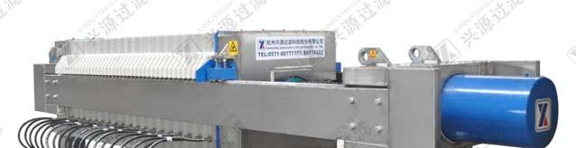 Chamber Filter Press (800*800 series) FEATURES: Filtration area from 5 to 100 m 2 Chamber volume from 0.058 to 1.