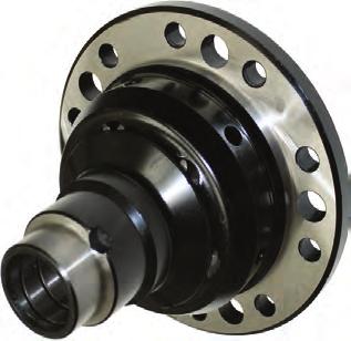 case. This differential uses a set of carbon clutch discs to