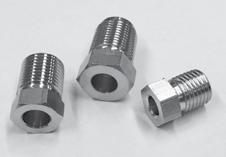 BRAKEQUIP Fittings Most BrakeQuip tube nuts have two distinct features for easier installation & dismantling. 1.