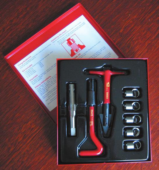 5D inserts & includes Hand Tool, Pilot Nose Tool and Magnetic Tangbreak Tool Contains 5 x 3/4", and 3/8" Sparkplug inserts & includes extracting tool in large tin M14-1.