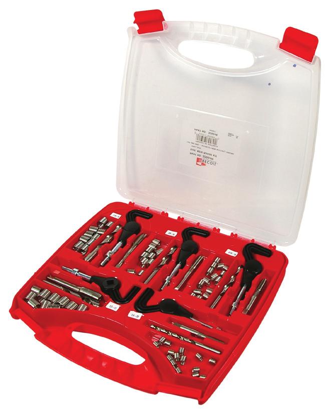 Range Kits Recoil range kits contain a selection of Recoils most popular sizes. It provides you with an all in one workshop solution for Multi Diameter thread repairs.