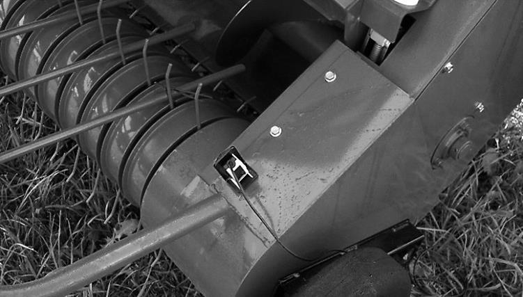 Common mounting locations for Small Square AGCO Small Square Baler John Deere Small Square Baler Mount the sensor on the sides of the pickup as shown above (Option 3 Mounting Style).