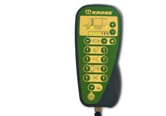 The CCI terminal is a universal operator control unit that is compatible with a wide variety of ISOBUS implements from many manufacturers. The electronic weighing system is an option.