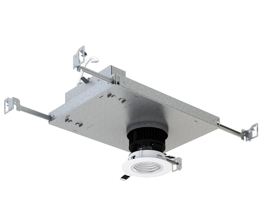 Shown with white finish(w) round(r) trim and silver specular reflector(s) Type: L401NI Application IP rating 54 Mounting Electrical Power Consumption Light Output Interior/Exterior downlight with