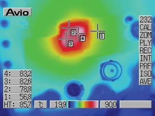 3V design with several thermal image data points.