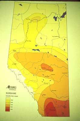 Alberta: The Solar Province Our Most Abundant Energy Resource 14 hours of sunshine = all our fossil energy