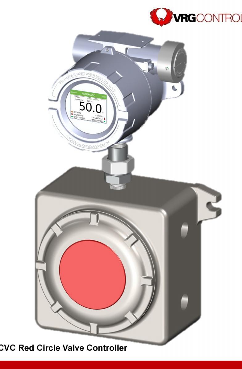 Rugged and Intelligent Valve Control with Zero Steady State Emissions for Natural Gas Control The VRG Red Circle Valve Controller provides accurate positioning of natural gas control valves via