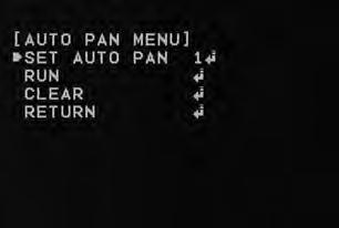 Operation 37 To play the pattern 1. Select [RUN] option on the [PATTERN] menu. 2. Select the recording number and then press [Open] or [Close] button to play the programmed pattern.