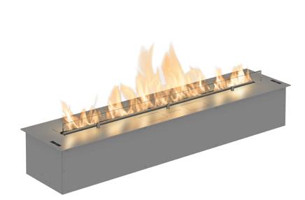 Fire Line 3 Smart device control Smart Home System compatible 6 levels of flame height Optional top colour* Remote control STANDARD STAINLESS STEEL FLA 3 Product Standard length L=1190 mm Standard