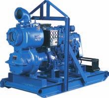 SUPER T SERIES Self-priming centrifugal, heavy-duty solids-handling, medium head, engine driven pumps with reprime capability.