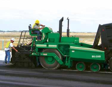 BG-260D** Tractor Weight: 14  Mobil-Trac Pavers AP-655C**