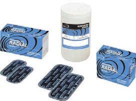 Radial Repairs Patch Rubber Emergency Tire Repairs Mono-Fil Inserts 15112 15115 15050 Specifically constructed for puncture repairs in radial tires.