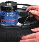 Brush on the beads of tubeless tires during mounting. Forms an air tight seal between the tire and rim reducing bead leaks.