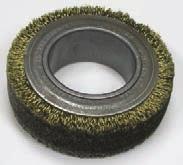 1½" wide x 8" with a 2" arbor hole. Description 42035 8" Sidewall Brush Wire Wheel Brushes 21 4" Patented carbon steel wire will not break off, separate, or heat up and scorch rubber or cord. All.