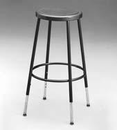 Wood seat Casters Upholstered seat General Dimensions Seat height 14 18, 24, 30 18-38 19-39 Seat diameter 14 14 14 14 Base spread 13 15-1/2 14 15-1/4 600 SERIES INDUSTRIAL STOOLS SPECIFICATIONS