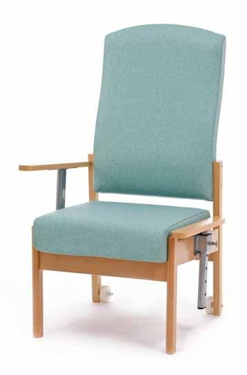 Seat cushions are reversible for product longevity with pressure relief seat foam available as an option.