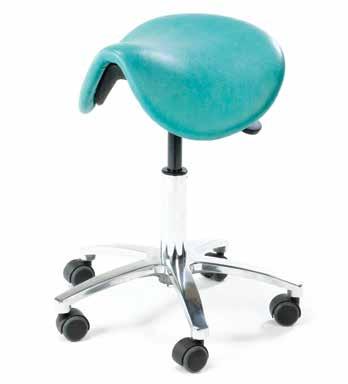 The ergonomic design promotes positive posture by encouraging pelvic tilt whilst the user straddles the stool with both feet firmly on the floor and body weight is distributed through the thighs.