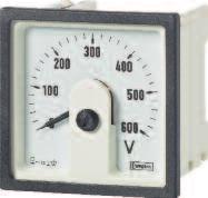 Voltmeters E243-05W E244-05W Long Scale Frequency Meters Frequency meters use an integral electronic convertor and a moving coil indicator.