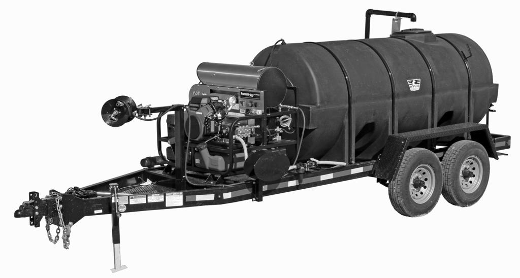 Express Trailer Frame EXP-0-HOTG,0 Gallon w/gas engine pressure washer See Page 9, 0 For Plumbing Breakdown See Pressure Washer manual for pressure washer parts 8 9 0 0 9 8 Axles & Hubs on Page 08-8K