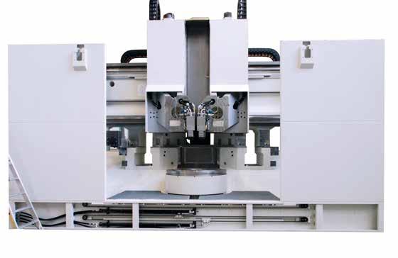 Headstock The two-level gearing unit ensures high torque, also during four-axis machining.