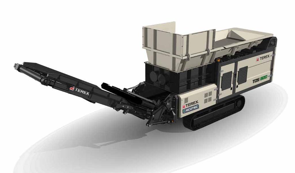 TDS 820 Independent shredding shafts allow for maximum application flexibility.