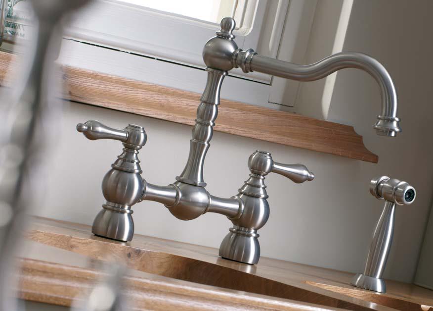 Bayenne This range of taps echoes the flamboyant and distinctive styles of the Baroque period.