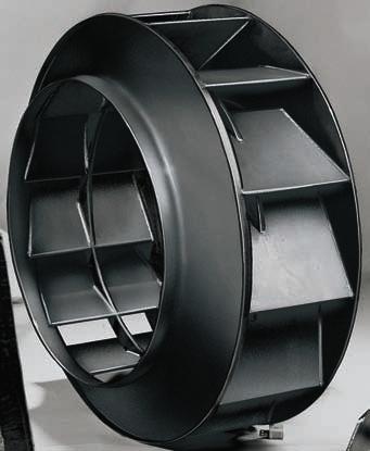 These wheels have true non-overloading horsepower characteristics, mechanical efficiency over 0% and a steep stable pressure curve, ideal for applications with pressure variations.