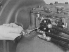 slave valve and the range cylinder, at the range cylinder. C.