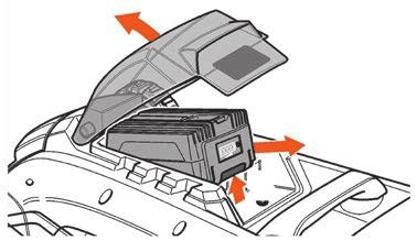 manual of the charger.. Open the battery cover (see Figure 0).