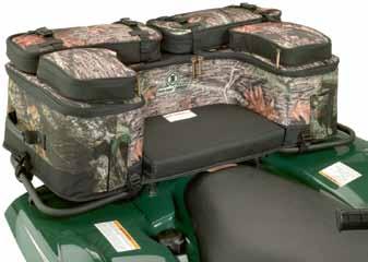 while your ATV is parked > Large storage compartment has movable internal storage dividers, key clip and two zippered mesh pockets > Four external storage compartments, including two