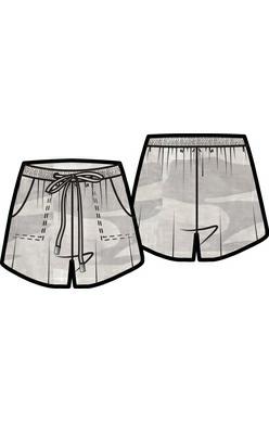 BOTTOMS: JAN 1ST - APR 30TH SHORTS W/ WAIST TIE, PATCH PKTS Style #: KS185007- Notes: FABRIC WILL HAVE