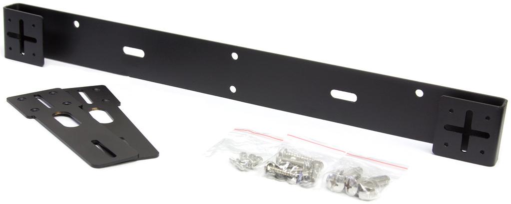 Mounting License Plate Bracket: This kit includes 3 metal