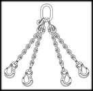 This lifting chain is rated for both legs to be used simultaneously at a 45 or 60 degree angle.