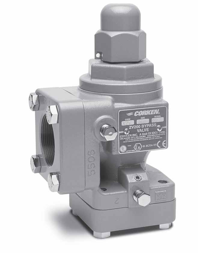 IH106 Installation, Operation & Maintenance Manual ZV200 Bypass Valve Model ZV200 Bypass Valve Warning: (1) Periodic inspection and maintenance of Corken products is essential.