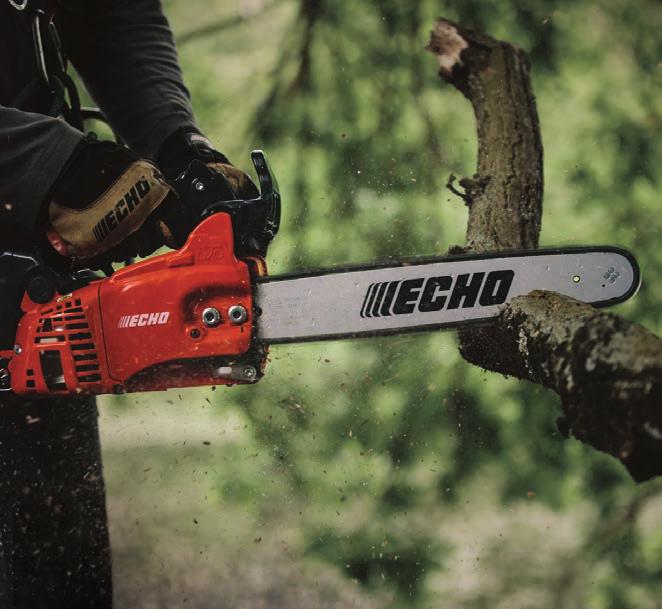 ARBORIST CHAIN SAWS An Arborist's Dream Machine! Whether you're pruning limbs or taking down a whole tree, ECHO Chain Saws provide long-lasting, trouble-free performance.