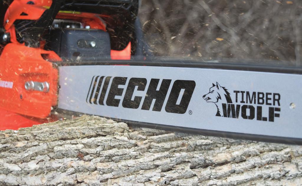 REAR HANDLE CHAIN SAWS SERIOUS CHAIN SAWS FOR SERIOUS JOBS Whether you're pruning limbs, cutting firewood, or taking down a whole tree, ECHO Chain Saws provide long-lasting, trouble-free performance.